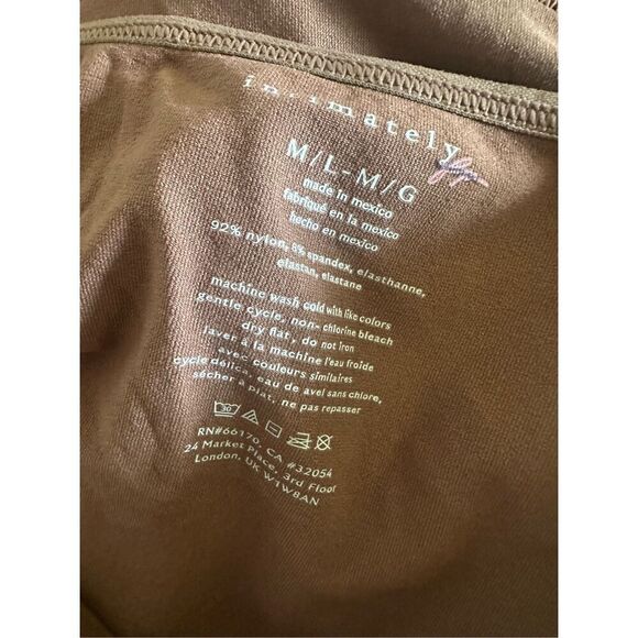 Free People Intimately Low Back Seamless Long Sleeve in Brown Size M/L - Picture 5 of 5